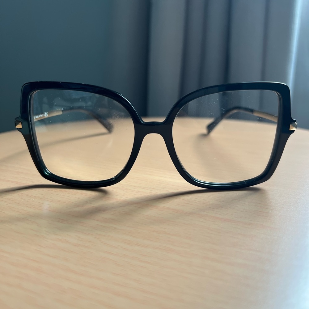 Valentino Black Square Sunglasses Bold Design